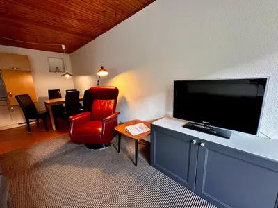 TV/Unterhaltungsangebot in der Unterkunft Watt´n Drööm