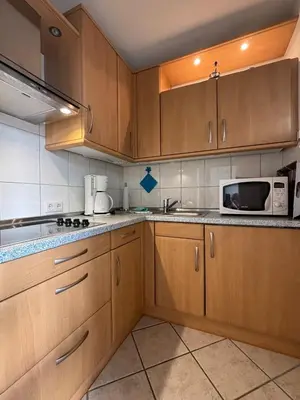 Küche/Küchenzeile in der Unterkunft Haus Poseidon, Ferienwohnung POS29