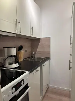 Küche/Küchenzeile in der Unterkunft Haus Poseidon, Apartment POS04