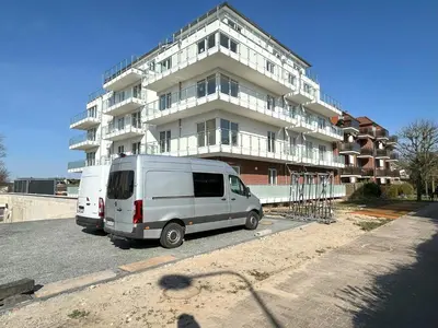 Das Gebäude in dem sich die Ferienwohnung befindet