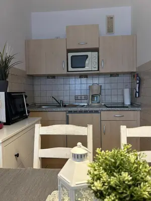 Küche/Küchenzeile in der Unterkunft Haus Poseidon, Apartment POS03