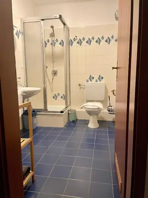 Ein Badezimmer in der Unterkunft Haus Elbe -Wohnung 14- Zentral in Döse