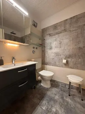 Ein Badezimmer in der Unterkunft Haus Poseidon, Ferienwohnung POS31