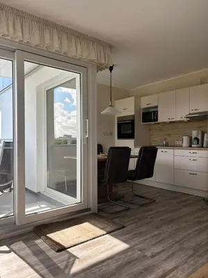 Küche/Küchenzeile in der Unterkunft Haus Poseidon, Apartment POS35