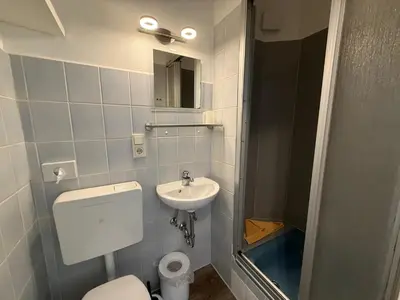Ein Badezimmer in der Unterkunft Haus Meereswoge