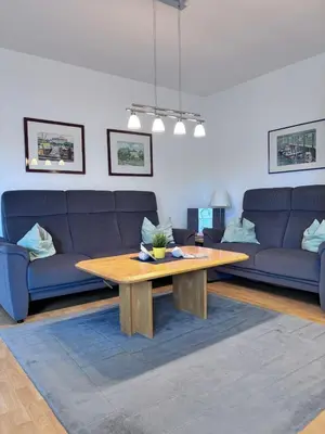 Ein Sitzbereich in der Unterkunft Haus Poseidon, Apartment POS07