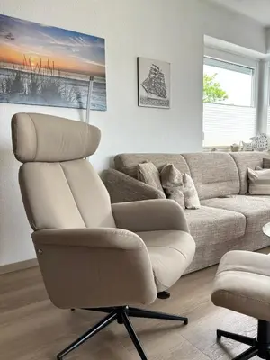 Ein Sitzbereich in der Unterkunft Haus Poseidon, Apartment POS05