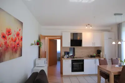 Küche/Küchenzeile in der Unterkunft Ferienwohnung Cordes