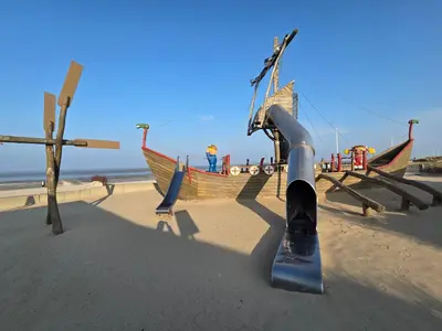 Ein Strand an oder in der Nähe der Ferienwohnung