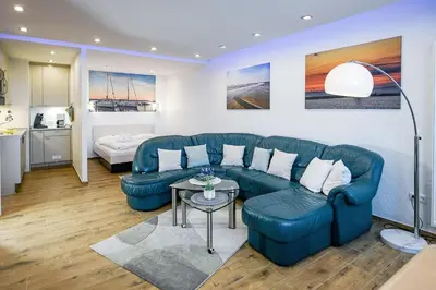 Küche/Küchenzeile in der Unterkunft Strandhochhaus SHC5