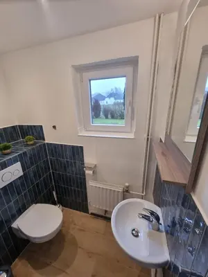 Ein Badezimmer in der Unterkunft Ferienhaus AKate