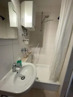Ein Badezimmer in der Unterkunft 