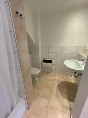 Ein Badezimmer in der Unterkunft 