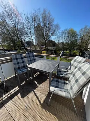 Ein Balkon oder eine Terrasse in der Unterkunft 