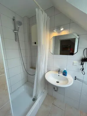 Ein Badezimmer in der Unterkunft 