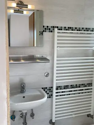 Ein Badezimmer in der Unterkunft 