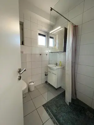 Ein Badezimmer in der Unterkunft 