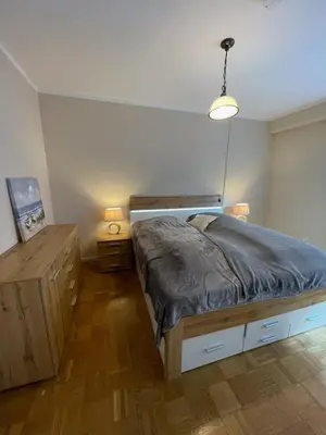 Ein Bett oder Betten in einem Zimmer der Unterkunft 