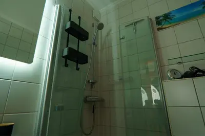 Ein Badezimmer in der Unterkunft Gleich hinterm Deich 2