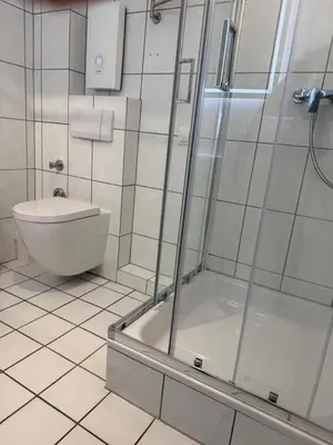 Ein Badezimmer in der Unterkunft Seeadler, Ferienwohnung 3 inkl. Strandkorb