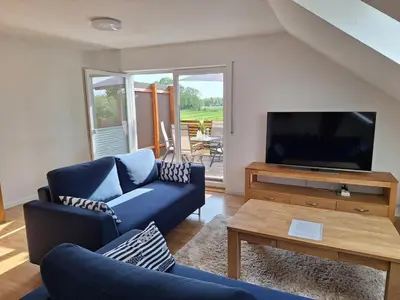 TV/Unterhaltungsangebot in der Unterkunft Ferienwohnung Fischers Fritze