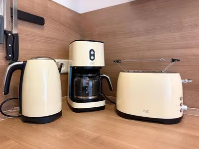 Kaffee-/Teezubehör in der Unterkunft Haus am Waldbad FeWo 2