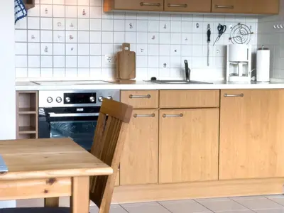 Küche/Küchenzeile in der Unterkunft Haus Seewind Wohnung 3