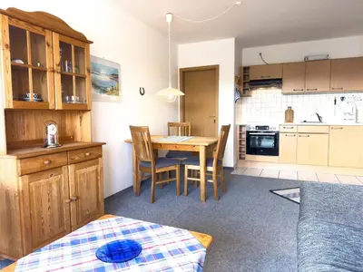 Küche/Küchenzeile in der Unterkunft Haus Seewind Wohnung 3
