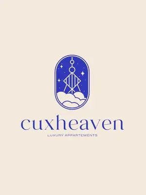 Ein Zertifikat, Auszeichnung, Logo oder anderes Dokument, das in der Unterkunft CuxHeaven - modernes Studio-Apartment direkt am Meer mit 65 Zoll TV und Tiefgarage in Duhnen ausgestellt ist