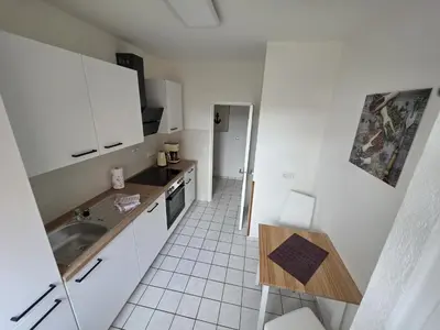 Küche/Küchenzeile in der Unterkunft FeWo Büsum No 12