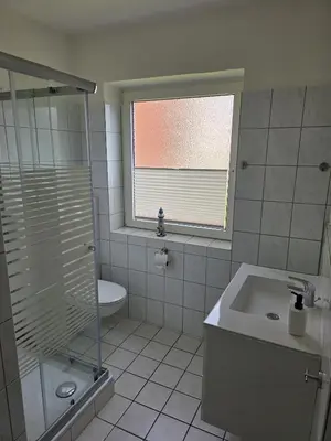 Ein Badezimmer in der Unterkunft FeWo Büsum No 12