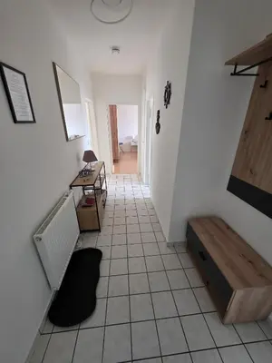 Ein Sitzbereich in der Unterkunft FeWo Büsum No 12