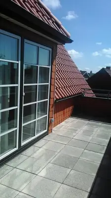 Das Gebäude in dem sich die Ferienwohnung befindet