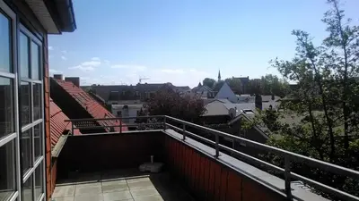 Ein Balkon oder eine Terrasse in der Unterkunft Nordseewind