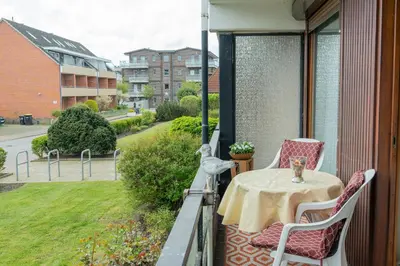 Ein Garten an der Unterkunft Perle am Meer