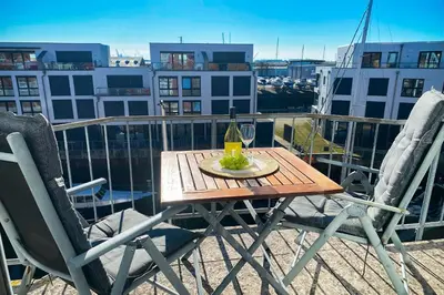 Ein Balkon oder eine Terrasse in der Unterkunft Marina Cux