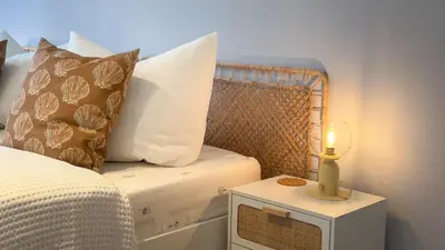 Ein Bett oder Betten in einem Zimmer der Unterkunft Haus Frauenpreis Wohnung 57