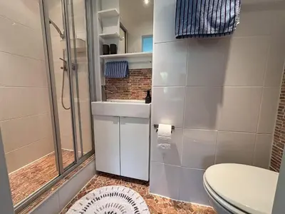 Ein Badezimmer in der Unterkunft Haus Frauenpreis Wohnung 57