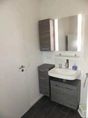 Grundriss der Unterkunft 6 Personen Ferienhaus mit Sauna, Whirlpool, zwei Duschen sowie Kaminofen in Otterndorf