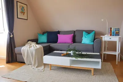Ein Sitzbereich in der Unterkunft Sinfonia