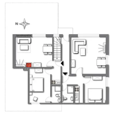 Grundriss der Unterkunft Haus an der Lagune
