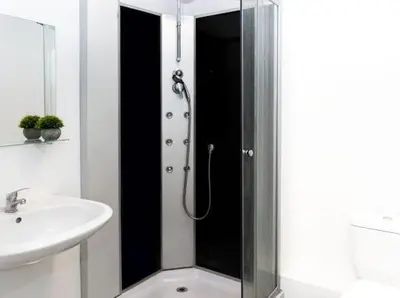 Ein Badezimmer in der Unterkunft Brunsbüttel City Apartments