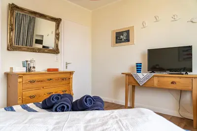 TV/Unterhaltungsangebot in der Unterkunft Ferienwohnung Anker II