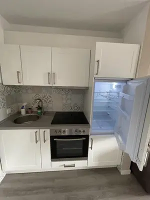 Küche/Küchenzeile in der Unterkunft Schöne Ferienwohnung in Duhnen Cuxhaven