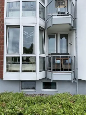 Ein Balkon oder eine Terrasse in der Unterkunft Schöne Ferienwohnung in Duhnen Cuxhaven