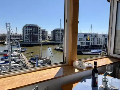 Blick auf einen Fluss in der Nähe der Ferienwohnung