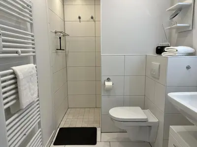 Ein Badezimmer in der Unterkunft MeeresZeit