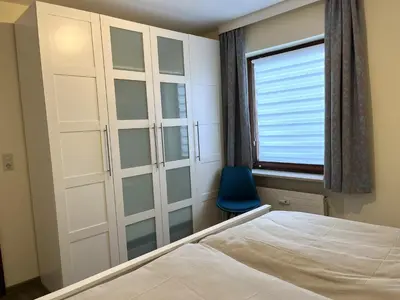 Ein Bett oder Betten in einem Zimmer der Unterkunft Schloss am Meer Whg Meeresflüstern