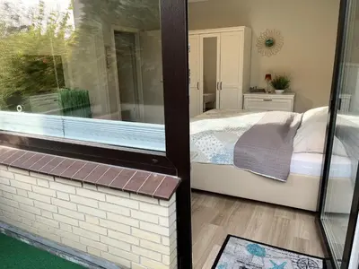 Ein Bett oder Betten in einem Zimmer der Unterkunft Austernfischer