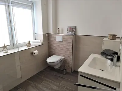 Ein Badezimmer in der Unterkunft Whg Herzenszeit